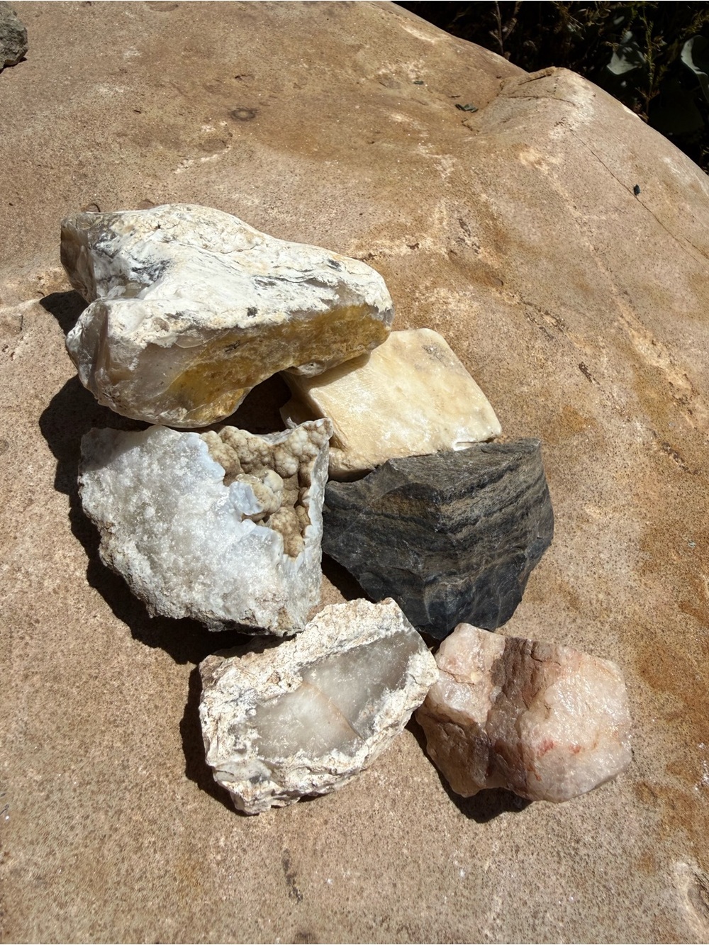 Natural Mixed Stone Decorative Rocks - White, Cream, Gray